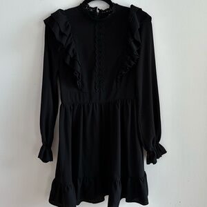 SHEIN long sleeve black Dress